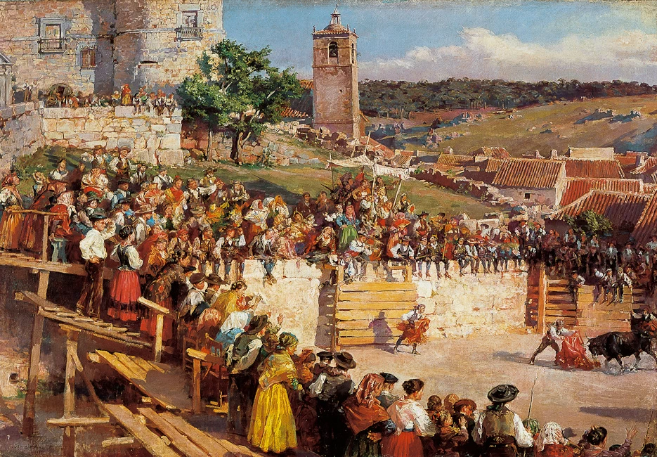 José Garnelo y Alda - Corrida a Las Navas del Marque